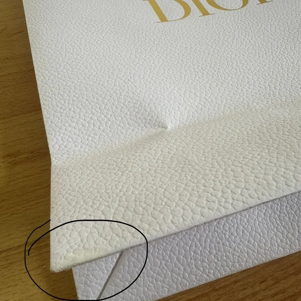 Dior Paper Shopping Bag - white large, 17.25